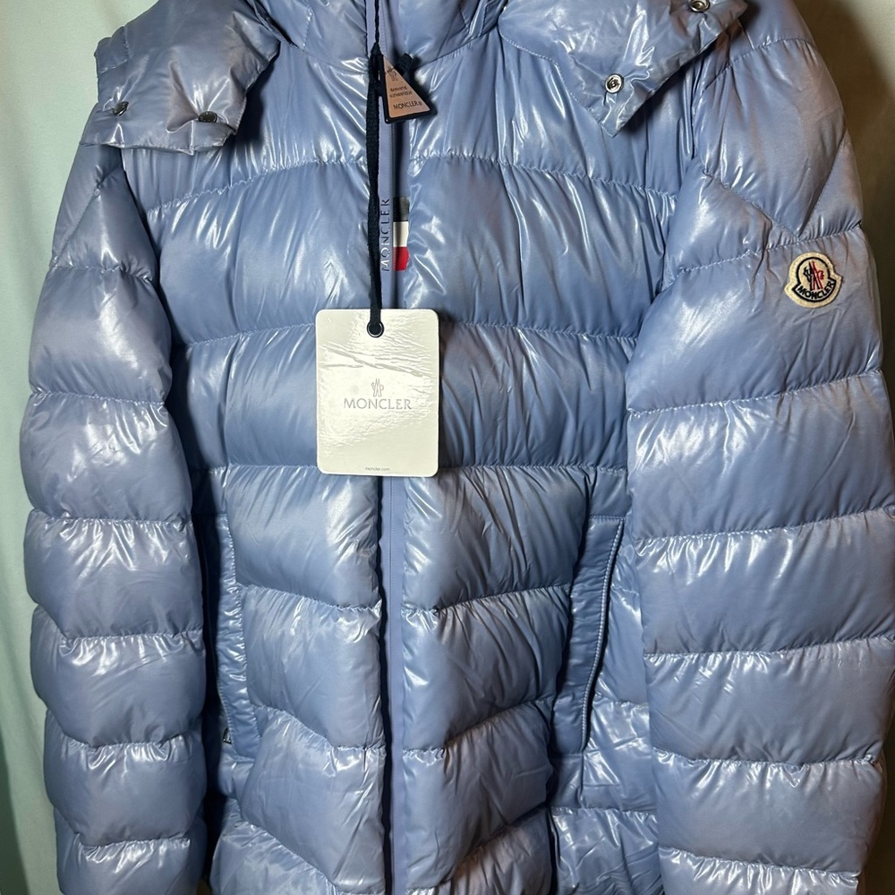 Pre-Loved Limited Edition Moncler Cuvellier Giubbotto Blue Jacket